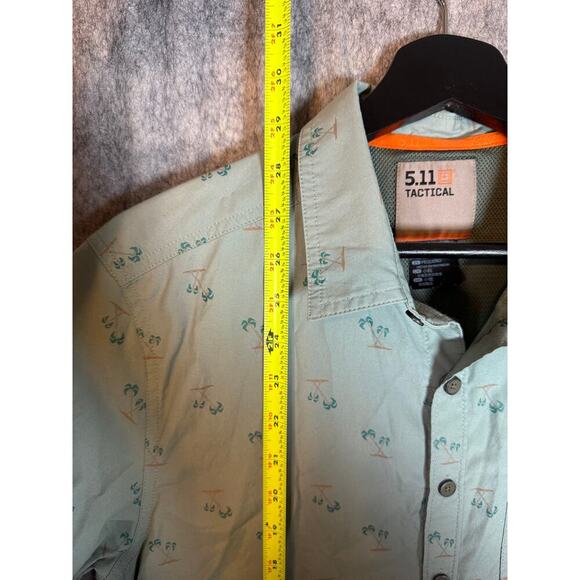 5.11 Tactical Mens Lifes A Breach Snap Button Short Sleeve Button Up - Small - Picture 9 of 9
